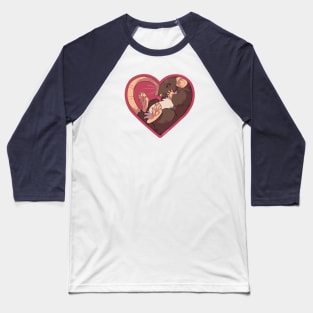 Heart Rat: Self Brown Baseball T-Shirt